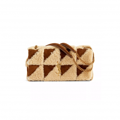 YSL JAMIE SHEARLING SHOULDER BAG GAB5158210822 (25*15*7.5cm)